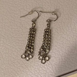 Rhinestone and Crystal Dangle Earrings